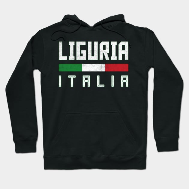 Liguria Italia / Italy Typography Design Hoodie by DankFutura